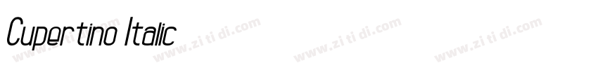 Cupertino Italic字体转换